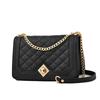 Diamond Chain Bag Fashion Women's Bag PU Soft Leather Small Square Bag Ladies Shoulder Messenger Bag