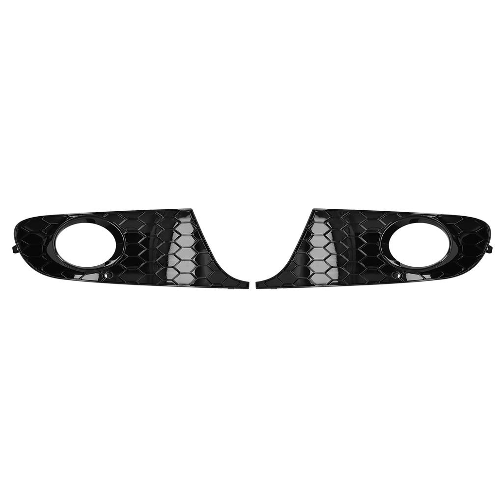 Pair Front Fog Light Frame Honeycomb Grille Cover 5K0 853 665 Fit for MK6 TDI TSI 2009‑2013