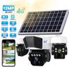 LS VISION 12MP Solar Powered Wireless Surveillance IP 4G Sim Card Camera O-KAM Pro 6K 3 Lens Security Outdoor Solar Waterproof CCTV Camera