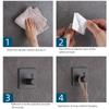Adhesive Wall Hooks Towel Key Cloth Coat Rack Door Bathroom Robe Hanger Kitchen Bag Sticky Hook Organizer For Hanging Hat