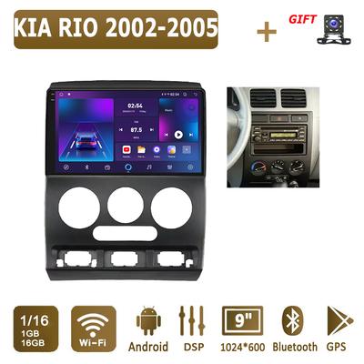 Android Autoradio für KIA RIO 2002-2005 Multimedia-Player Head Unit Stereo GPS Navigation BT WIFI 1 + 16 GB