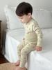 2025 Pure Cotton Kids' Autumn Warm Set: Class A Top & Trousers for Boys and Girls