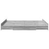 Storage Bed Frame Grey Sonoma 135 x 190 cm