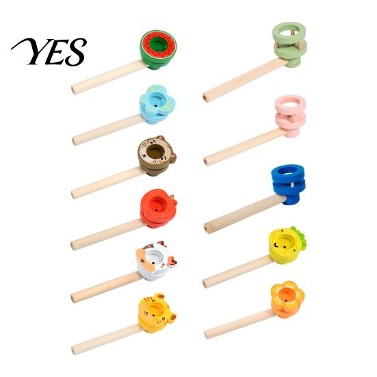 Kids Floating Ball Toy Blow Toy, Suspension Blowing Wooden Pipe for Child Lung Capacity Training, Educational Boys Girls Exercise