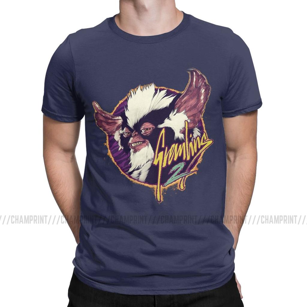 Men S T Shirt Gremlins Novelty Tees Short Sleeve Gizmo Monster Gremlin 80S Horror Christmas Movie