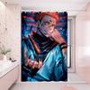 Satoru Gojo Jujutsu Kaisen 1pc Pattern Shower Curtain Plus Hooks Waterproof Machine Washable Polyester Fabric Abstract