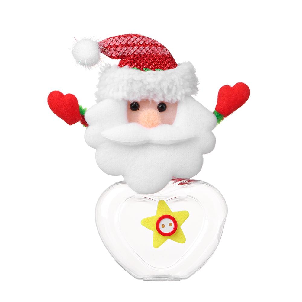 Festival Supplies Xmas Accessories DIY Storage Bottle Kids Candy Jar Santa Claus Cute Box Christmas