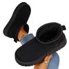 Fleece snow boots women's thick-soled winter new short boots thickened non-slip fluffy shoes cotton boots