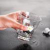 1 pezzo INS Stampa Tazza Trasparente Fiore di Libbra Tazza di Vetro Stile Nordico Colazione Latte Succo di Vetro Resistente Al Calore Caffè Tè Tazza di Acqua