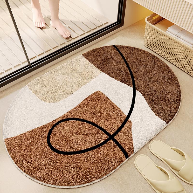 Bathroom Floor Mat Bathroom Foot Mat Absorbent Mat Bathroom Door Non Slip Carpet