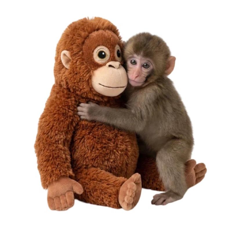 Household Items No.2 Unisex Punch Monkey Doll Japanese Zoo Monkey Punch Same Style Plush Doll Punch Mom Doll Companion Doll Give Yourself A Gift