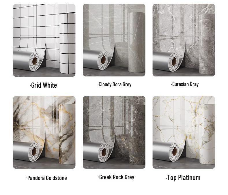 Self-Adhesive Waterproof Marble Tile Wallpaper for Living Room, Bedroom, Bathroom Wall Décor