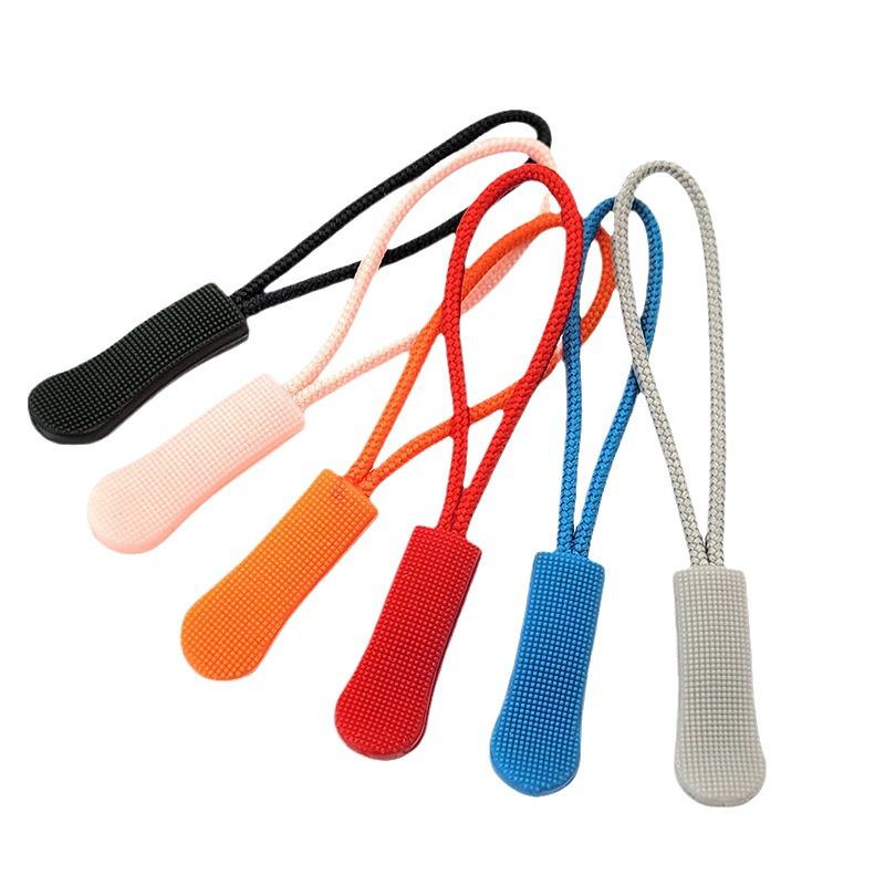 Available: Black Detachable Zipper Pull Lanyard with Silicone Rope.