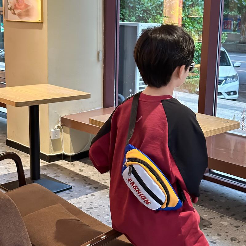 Stylish 2024 Summer Fresh Letter Casual Sports Shoulder Crossbody Bag For Kids