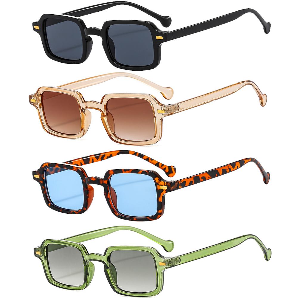 Luxurious Rectangle Sunglasses Women Oval Vintage Brand Designer Square Sun Glasses Men Shades Female Eyewear Anti-glare UV400