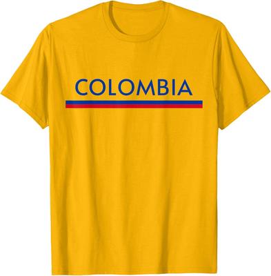 Kolumbien Flagge Sport T-Shirt – Goldene Nationale Stolz Top