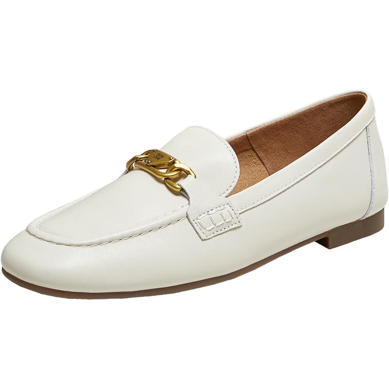 TATA Women s Sheepskin Velvet Latte Casual Loafers 36