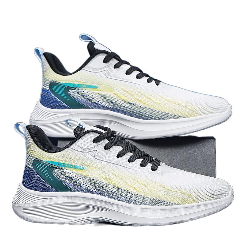 Pantofi bărbați respirabili elev de gimnaziu fly-woven platformă pantofi sport casual pantofi de vară pentru bărbați pantofi cu platformă versatili pantofi de alergare pentru tineret