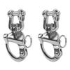 2PCS Quick Release Snap Shackle High Strength Sailboat Shackles Marine Applications
