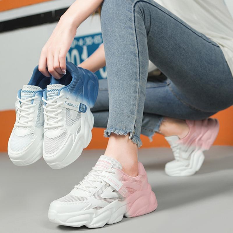 Women's New Trendy Thick-soled Tie-dye Sneakers