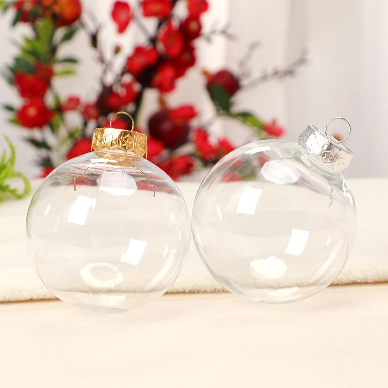 Clear PET Plastic Christmas Ornament Ball for Festive Decoration