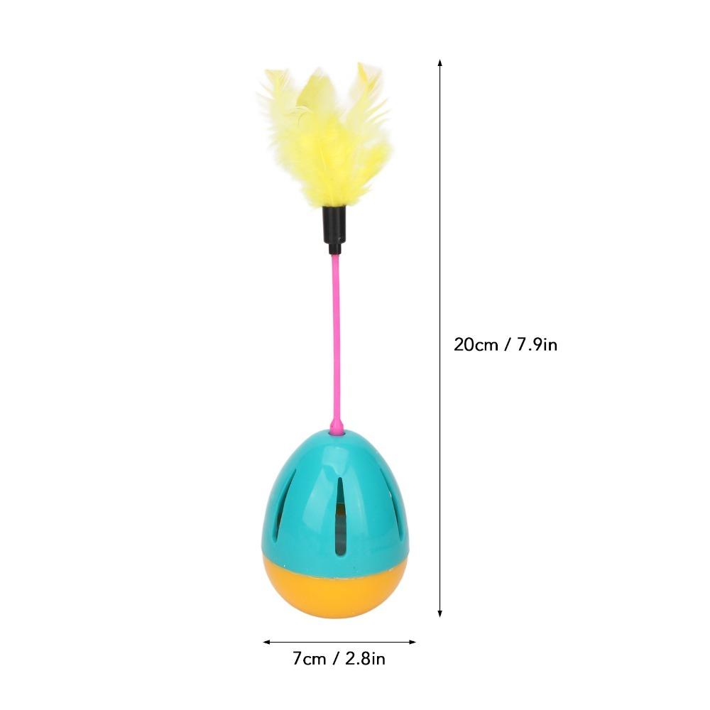 Round Tumbler Tumbler Cat Feeder Toy Interactive Kitten Play Toy Indoor Kitten Amusement синий