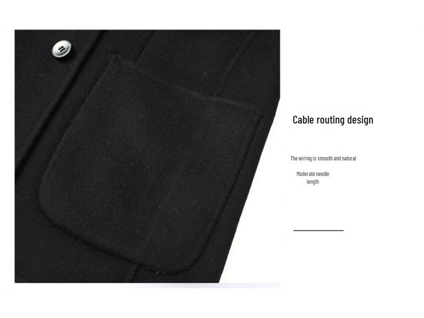 Men's Business Casual Double-Faced Wool Suit and Trendy Coat - 2025 Autumn/Winter Collection