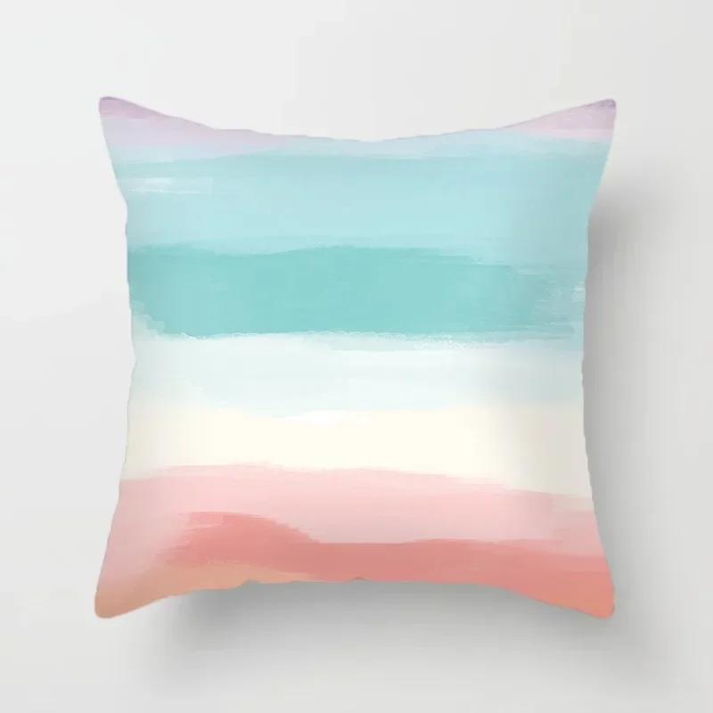 Luxuriöse Heimdekoration Kissenbezug Einfache Aquarell-Fließmalerei Büro Sofa Auto Kissenbezug