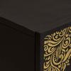 Sideboard with Shelf Black 60 x 33 x 75 cm Solid Mango Wood