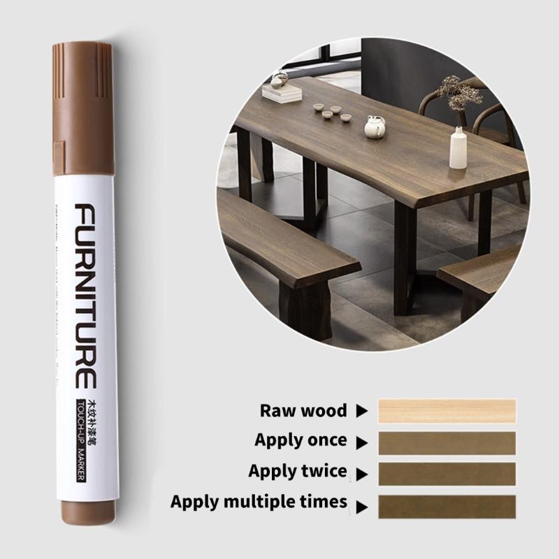Furniture Touch Up Markers Wood Markers Pen Wood Scratch Repair Markers Scratch & Stain Markers
