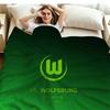 VfL Wolfsburg Print Flannel Blanket High Quality Warm Comfortable Cover for All Seasons Perfect for Gifts Home Decor