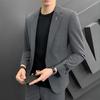 Costume Slim pour Homme Version Coréenne Beau Tendance Mince Une Pièce Hommes Décontracté Petit Costume Veste Haut Jeunesse