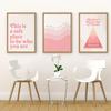 Mental Health Quote Propaganda Poster Print Therapist Office Wall Art Decor Pink Girl Mental Pyramid Canvas Painting Room Home