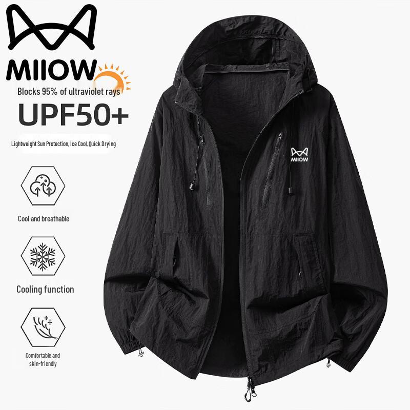 MiiOW Men s Summer Outdoor Sun Protection Jacket 4XL