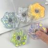 Kwiatowy Spinner Fidget Toy Brokatowy Piasek Wypełniony Stresem Trening Elasty Palców Spinning Top Żyroskop Na Palce Dzieci Nastolatki Dorośli Prezent