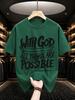 2026 New Cotton Tshirt With Christian Bible Verse Print Casual Crew Neck Short Sleeve Top