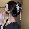 Long Butterfly Beaded Tassel Hair Clip For Women Fairy Temperament Sweet Princess Hairpin  Hair Accessories