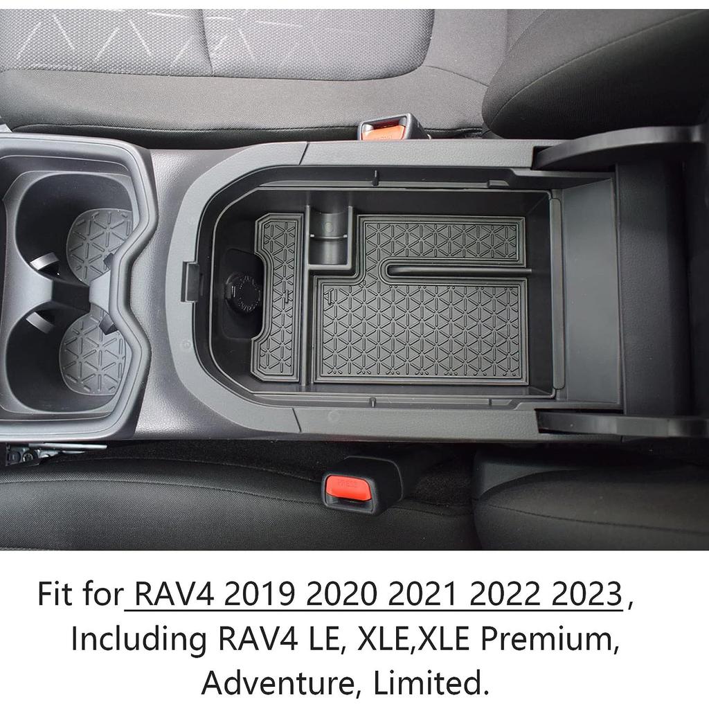 Armrest Center Console Organizer Tray For Toyota RAV4 2023 2022 2021 2020 2019 Storage Box Holder Car Interior Accessories