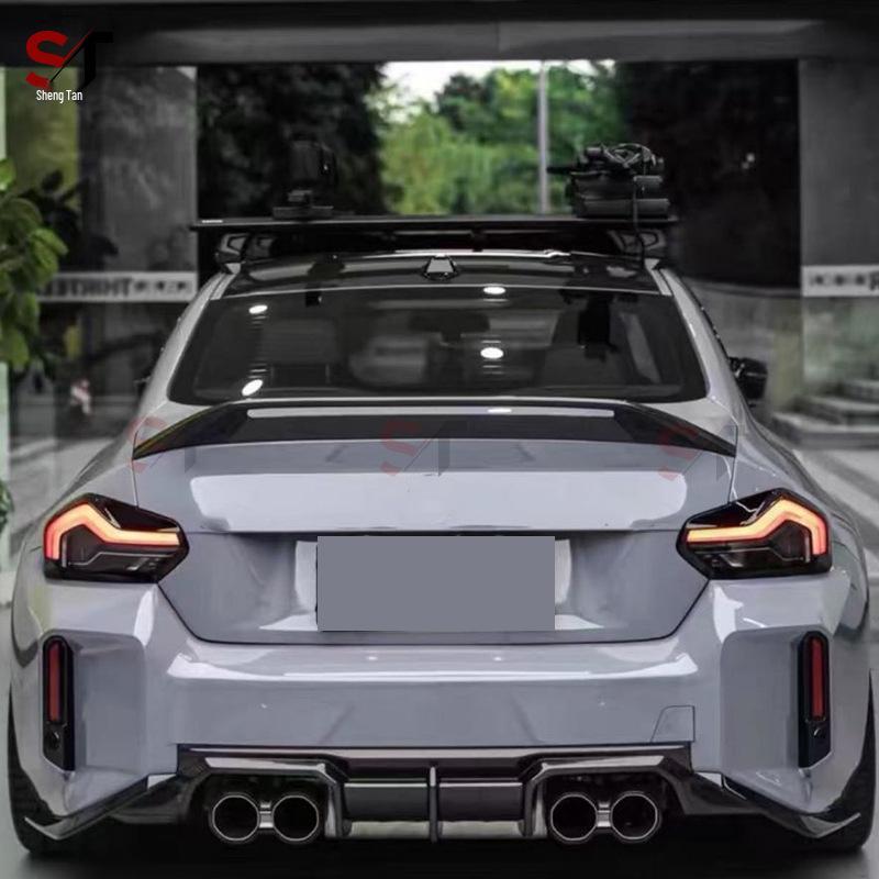 BMW M2 G87 Carbon Fiber AR Style Ducktail Rear Spoiler Wing