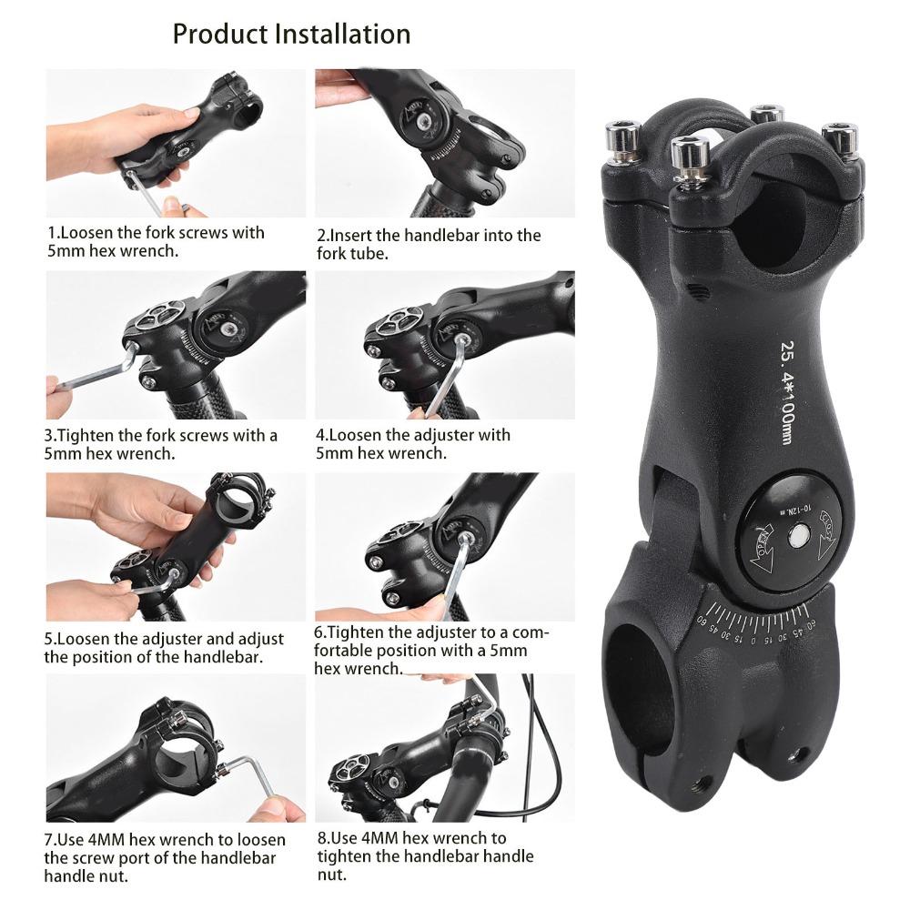 100 Mm Length Handlebar Stem Aluminum Alloy Bike Handlebar Stem  for BMX,Road and Mountain Bikes