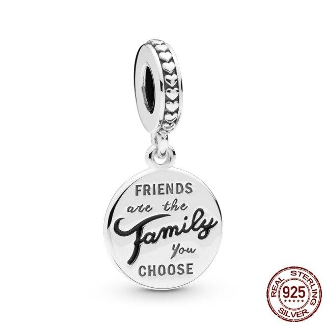 Charm Bead Fit  Bracelet DIY Dangle Charms For Mom Son Daughter Sister Friends Lover