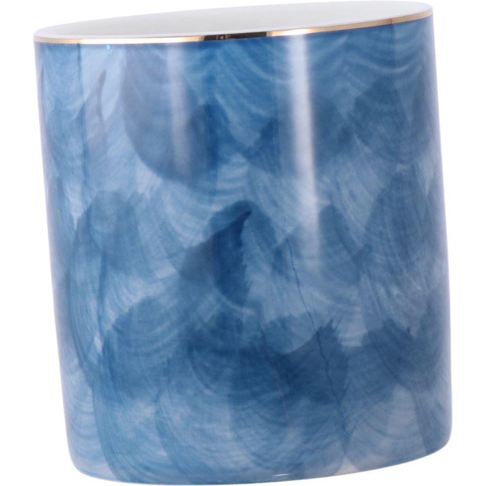 

Ceramic Stand Blue Pencil Organizer Home Ceramic Pencil Holder Desk