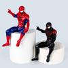Marvel Spider‑Man Anime Figure Superhero PVC Doll Car Dashboard Center Console Ornament Sitting Spiderman Model Auto Interior Collectible Gift for Fan