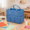 Craft   Bag 10 Pockets Oxford Fabric Spacious Arts and Crafts Storage Teacher Stationery Sewing Gardening Tool Bag
