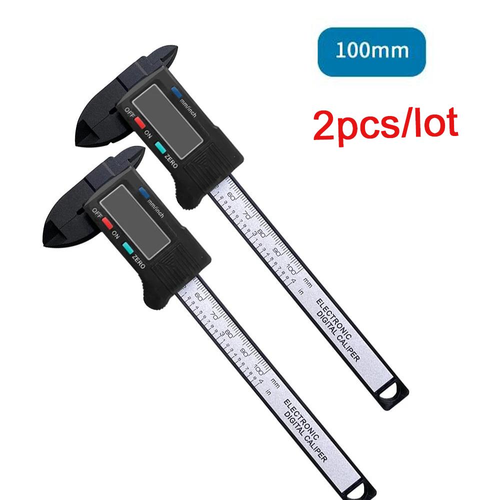 150mm 100mm Elektronische Digital Messschieber Carbon Faser Zifferblatt Messschieber Mikrometer Mess Werkzeug Digitale Lineal