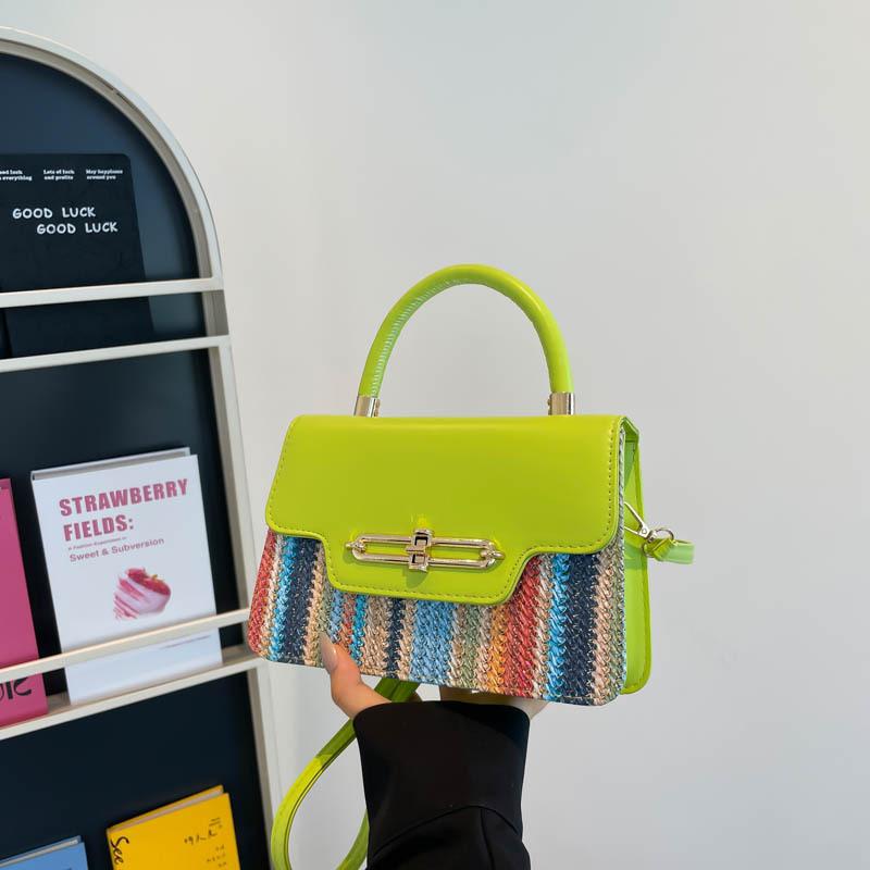 High-end Fashion Woven Straw Niche Bag Style New Versatile Shoulder Bag Texture Portable Messenger Bag