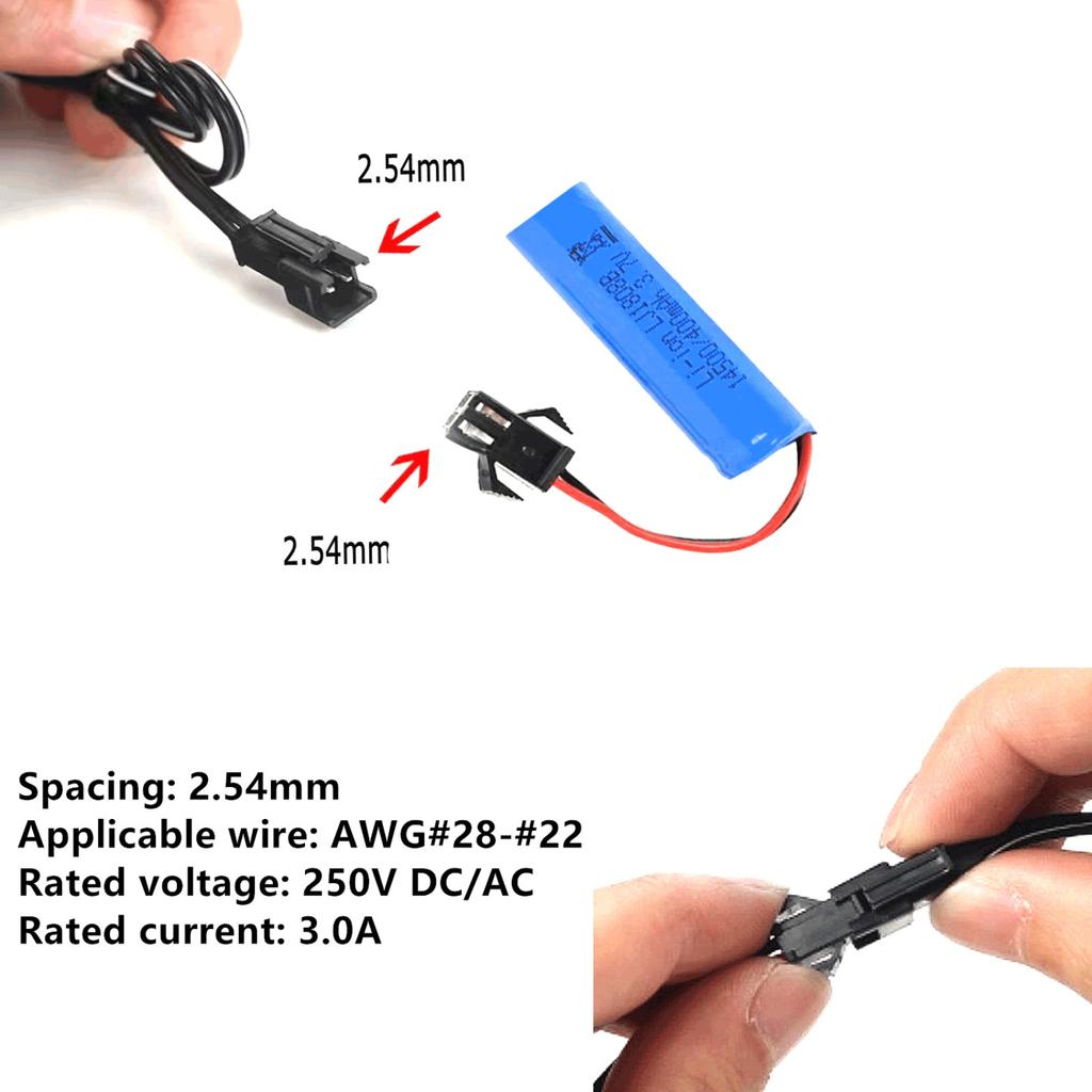 105Pcs JST JR SM-2P SM-3P Male Female Servo Plug Connector Crimp Pin Wire for RC Car Boat Accessories