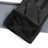 Men's Windproof Sheepskin Gloves: Winter Velvet Lined, Cold-Proof, Non-Slip Retro Motorcycle & Outdoor Riding.