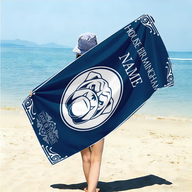Personalized Portugal's National Emblem Beach Towel Microfiber Beach Towel Thin Absorbent for Beach Swimming Yoga Bath Sports. 0910170