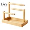 Desktop Storage Rack Wooden Headband Holder Stand, Hair Accessories Organizer Tray for Hairbands, Scrunchies, Wood Ties, Bows & Clips, Jewelry Display